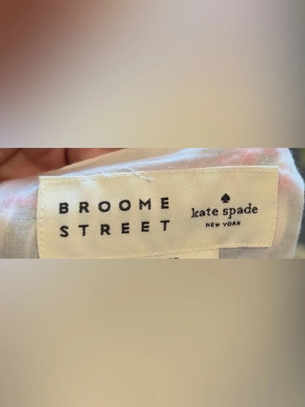 Kate Spade Broome Street Striped Floral Embroidered Belt Dress, Size Medium